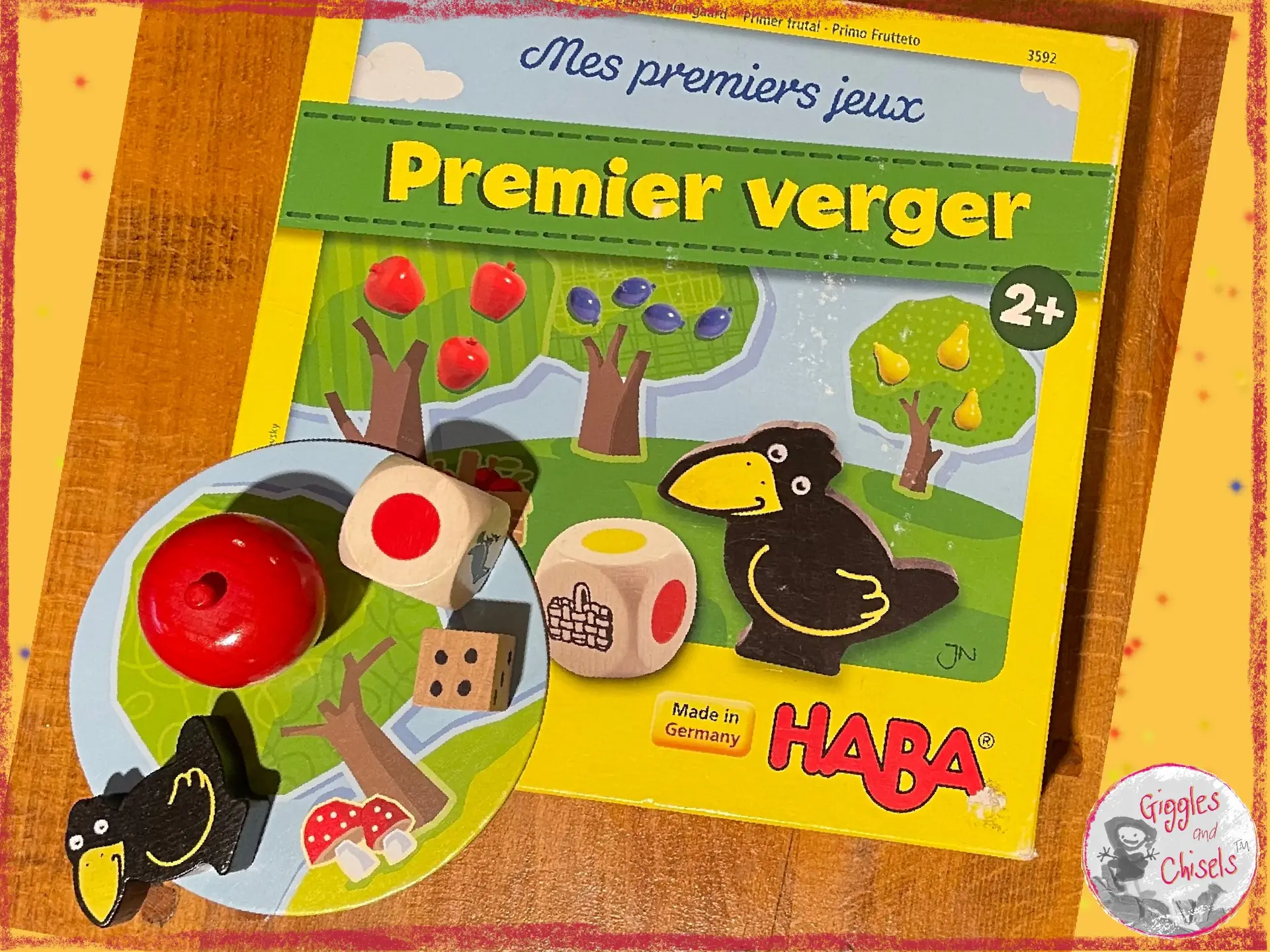 Picture of the game First Orchard, with dice