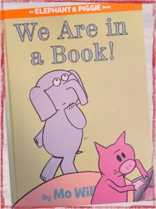 Front cover of We are in a Book, by Mo Willems