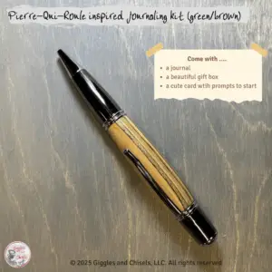 A green-shade pen