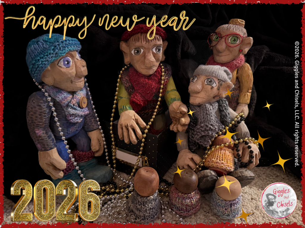 The wooden Fellows, celebrating the new year