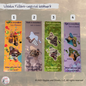 A selection of 4 bookmarks, focusing on early mathematics