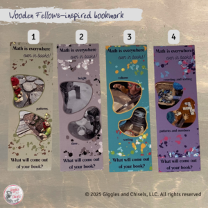 A selection of 4 bookmarks, focusing on early mathematics